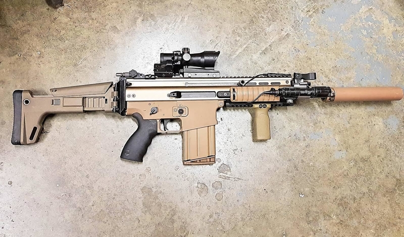 Airsoft ACR / Masada Stock adapter for WE SCAR (GBBR)