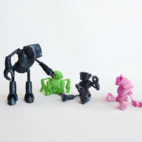 Ankly Robot - 3d Printed Assembled - Thumbnail 3
