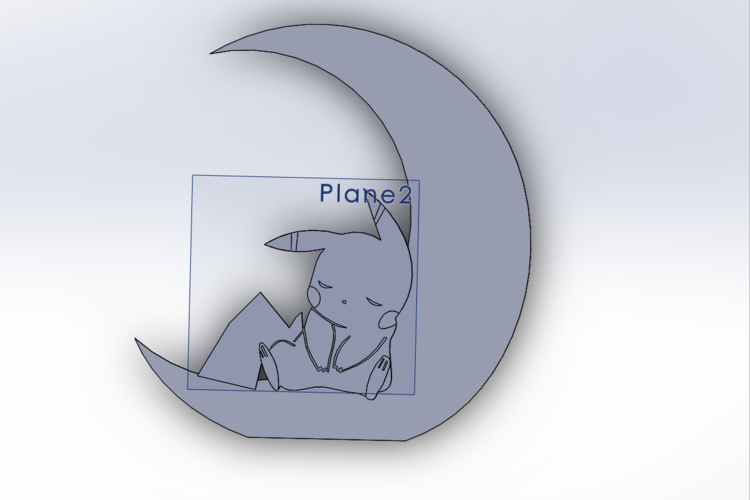 Sleeping Pikachu 3D Print 155543