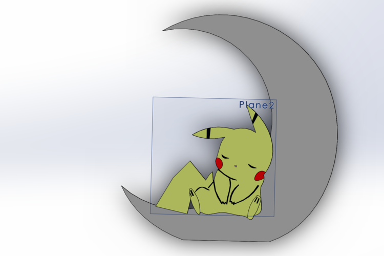 Sleeping Pikachu 3D Print 155547