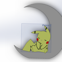 Small Sleeping Pikachu 3D Printing 155547