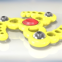 Small HAND SPINNER FIDGET BUBBLE 3D Printing 155580