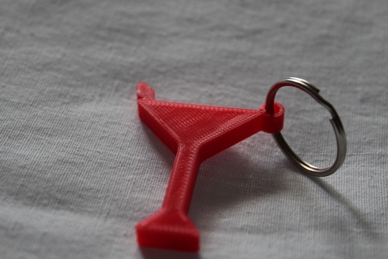Martini Keychain