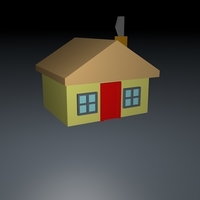 House 3D Model - Thumbnail 1