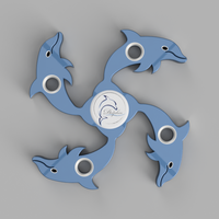 Dolphin Fidget Spinner - Thumbnail 1