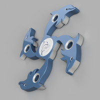 Small Dolphin Fidget Spinner 3D Printing 155715