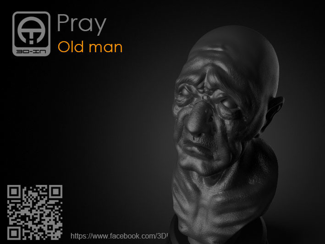 Pray Old_man 3D Print 155789