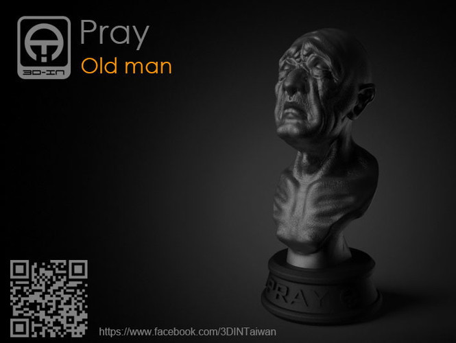 Pray Old_man 3D Print 155790