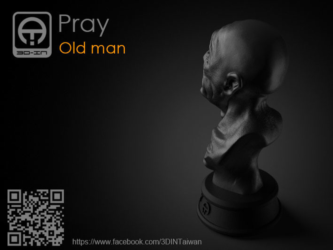 Pray Old_man 3D Print 155791