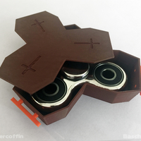 Small SPINNER COFFIN - Accommodating the Death of Fidget Spinners 3D Printing 155811