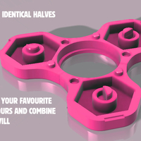 TRIFORCE MINI - colourful nutty fidget spinner - Thumbnail 4