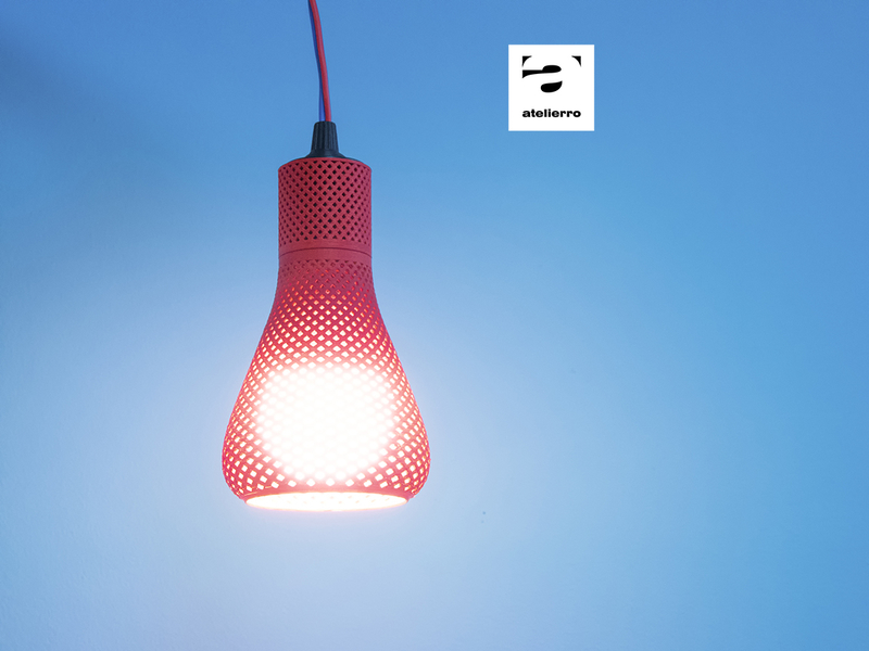Spiral pattern lampshade