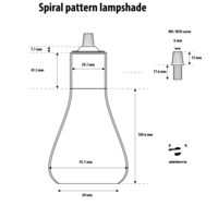 Spiral pattern lampshade - Thumbnail 17