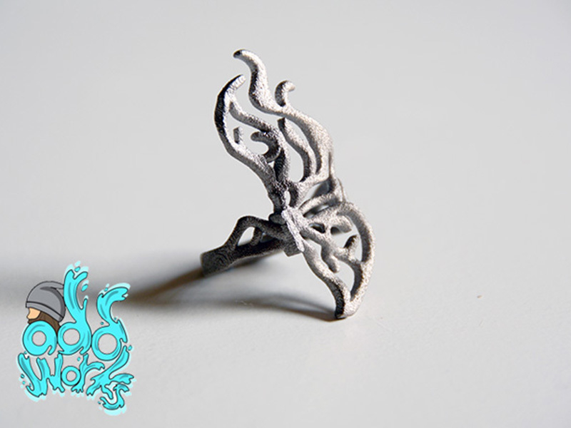 butterfly ring abstract 