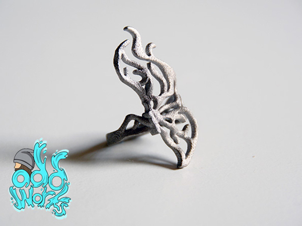 butterfly ring abstract 