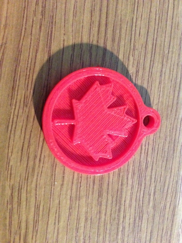 3D printed key chain-Maple leaf 3D Print 156017