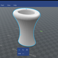 Small mid size vase 3D Printing 156032