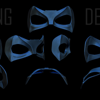 Black Canary Mask--CW arrow season 6 3D print model - Thumbnail 1