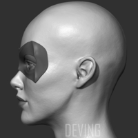 Black Canary Mask--CW arrow season 6 3D print model - Thumbnail 5