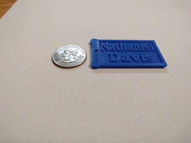 Customizable keychain 3D Print 156152