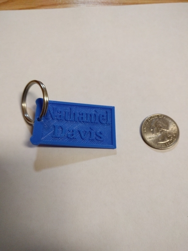 Customizable keychain 3D Print 156155
