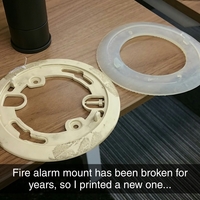 Small Fire Alarm Mount 3D Printing 156164