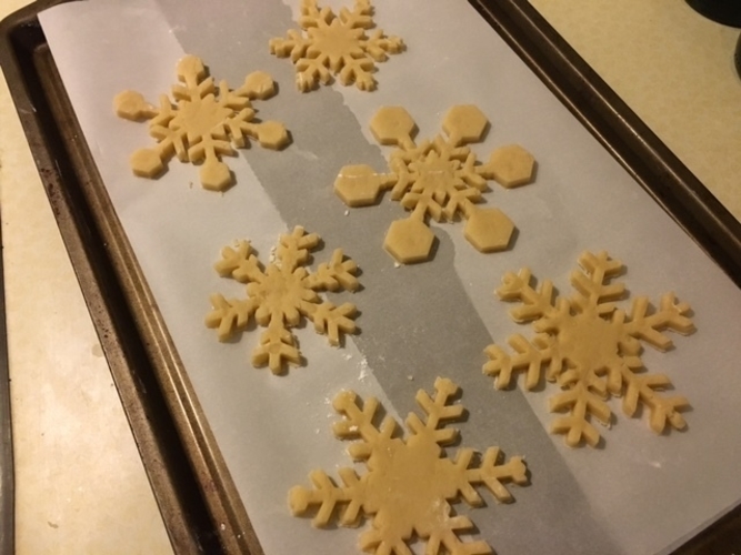 Customizable Snowflake Cookie Cutters 3D Print 156196