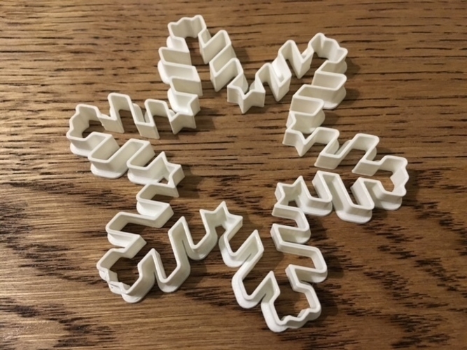 Customizable Snowflake Cookie Cutters 3D Print 156203