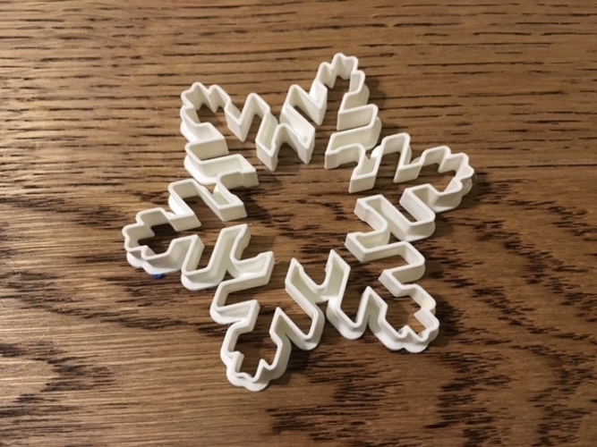 Customizable Snowflake Cookie Cutters 3D Print 156208