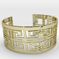 Small Mayan Bracelet 3D Printing 15621