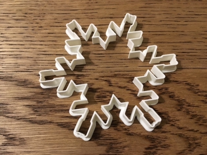 Customizable Snowflake Cookie Cutters 3D Print 156210