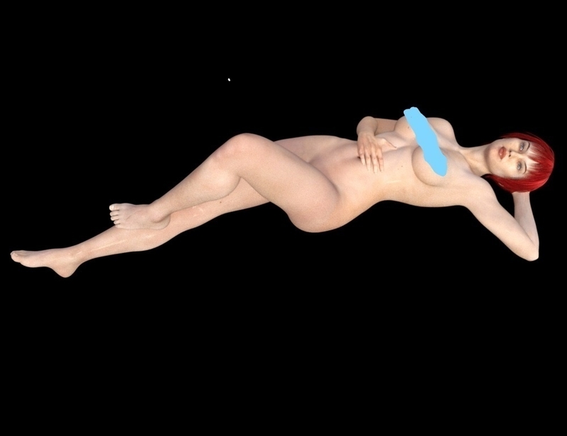 woman lying on the floor 