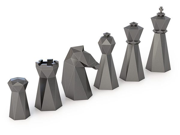 Low Poly Chess Set