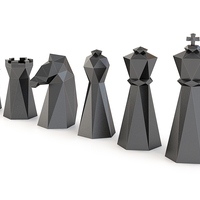 Low Poly Chess Set - Thumbnail 4