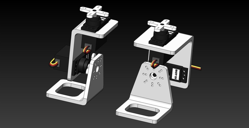2-miniServo Leg Brackets