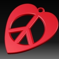 Heart-Peace Earrings - Thumbnail 2