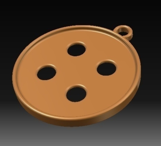Button Earrings 3D Print 156372