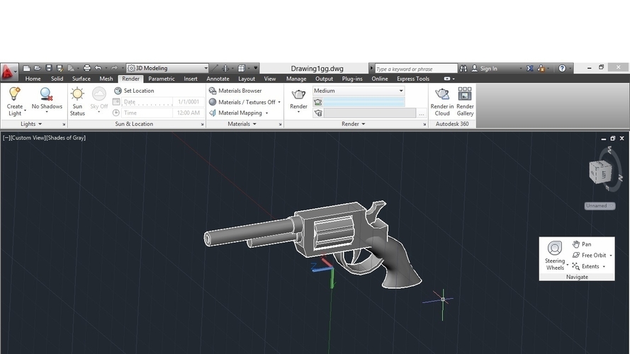 hand gun 3D Print 156385