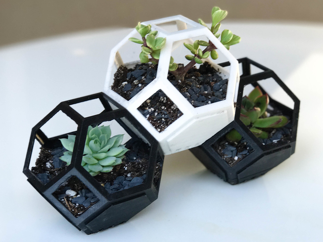 Plantygon - Modular Geometric Stacking Planter 3D Print 156403