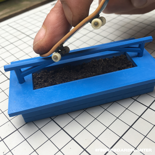 Modular Fingerboard Ramp & Planter 3D Print 156436