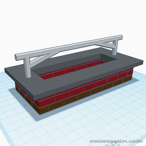 Modular Fingerboard Ramp & Planter 3D Print 156440