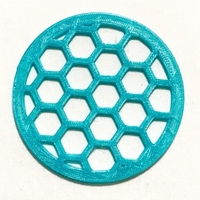 Small Hexagon Pattern Coaster 3D Printing 156458