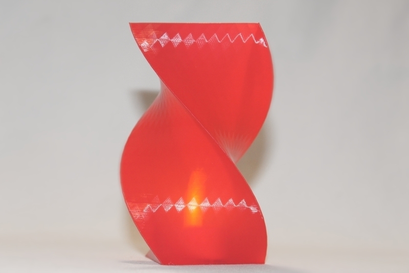 Triangle spiral vase
