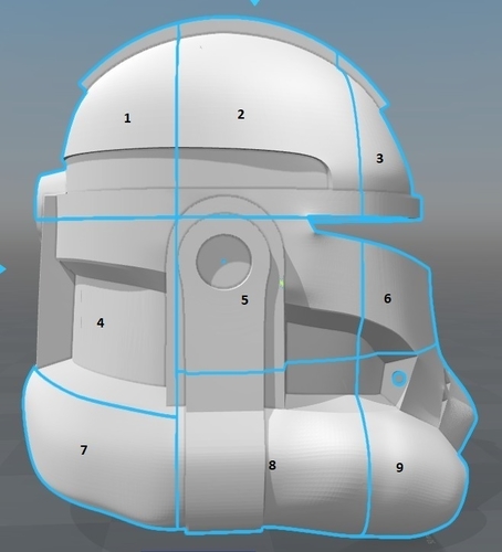Captain Rex's Helmet Phase 2 (Star Wars) 3D Print 156467