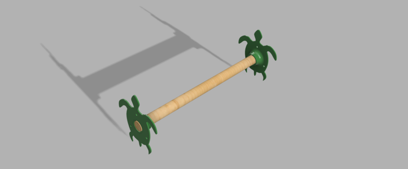 Turtle Dowel Holder