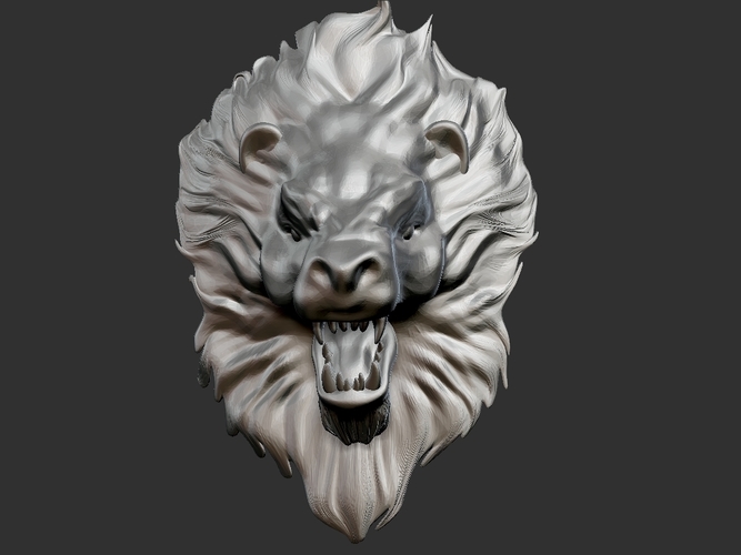 Lion Head  3D Print 156526