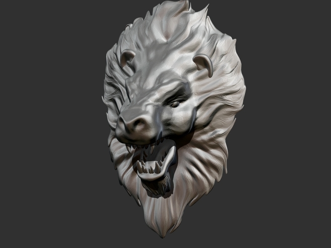 Lion Head  3D Print 156527