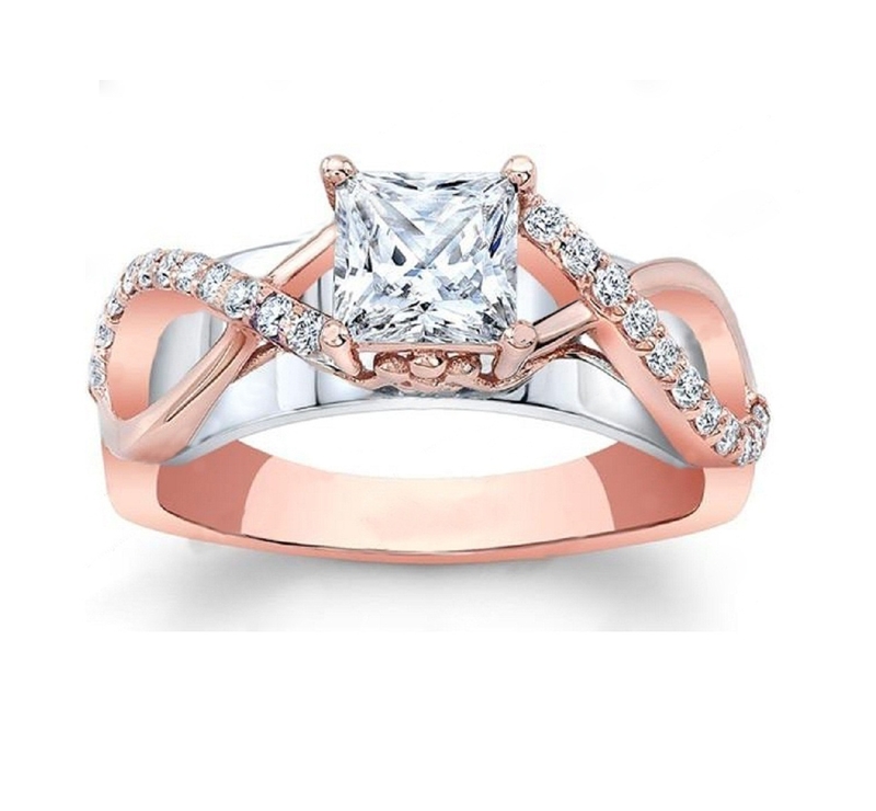 Jewelry 3D CAD Model Of Engagement Ring