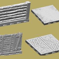 OpenLOCK Tile Samples Dirt Shanty Stone Log Walls and Floors - Thumbnail 11