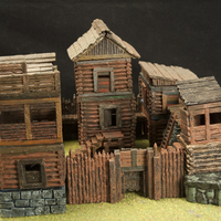 OpenLOCK Tile Samples Dirt Shanty Stone Log Walls and Floors - Thumbnail 12